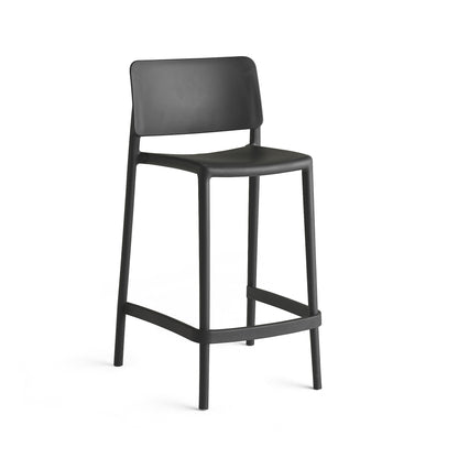 Lav barstol RIO, H650 mm, antrasitt fra AJ Produkter