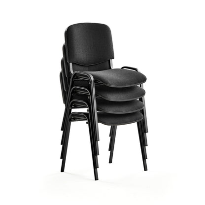 Konferansestol NELSON, 4-pk., svart