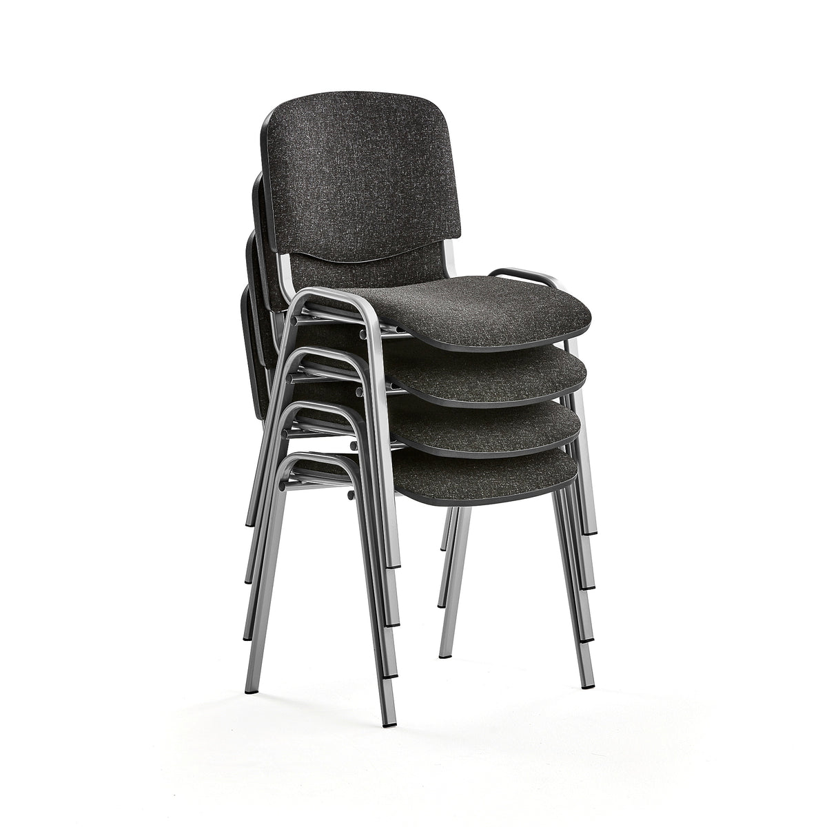 Konferansestol NELSON, 4-pk., grå/grå fra AJ Produkter