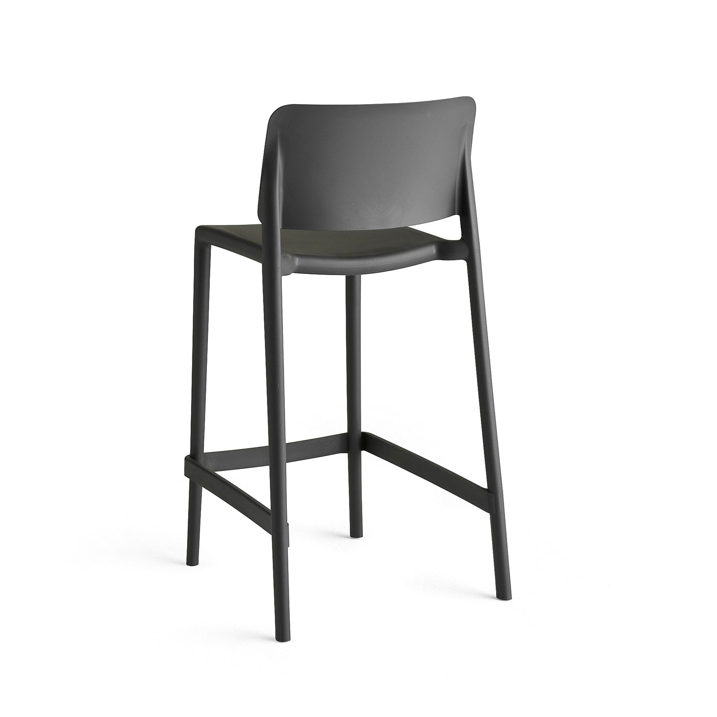 Lav barstol RIO, H650 mm, antrasitt fra AJ Produkter