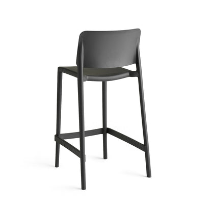 Lav barstol RIO, H650 mm, antrasitt fra AJ Produkter