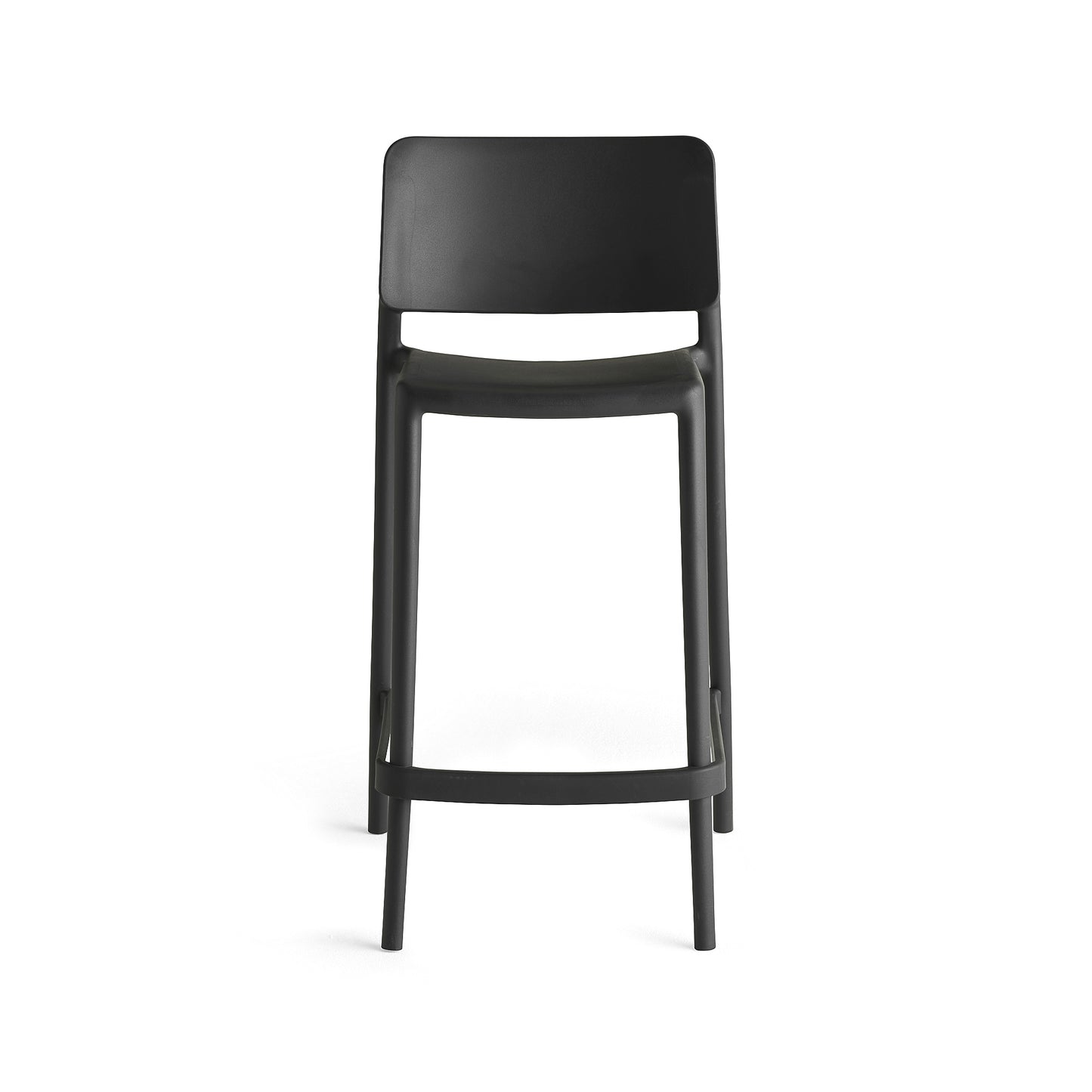 Lav barstol RIO, H650 mm, antrasitt fra AJ Produkter