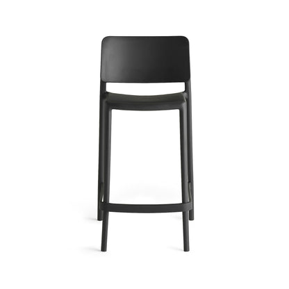 Lav barstol RIO, H650 mm, antrasitt fra AJ Produkter