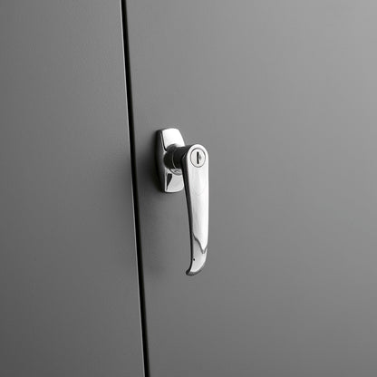 Oppbevaringsskap STYLE, helsveiset, H1900 B1000 D400 mm, hvit/mørk grå