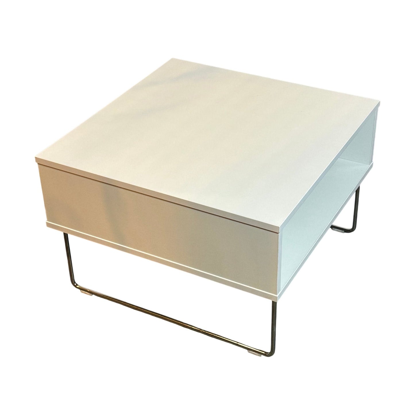 VAD Pivot Kube bord, hvit, 64x64 cm, 43 cm høy