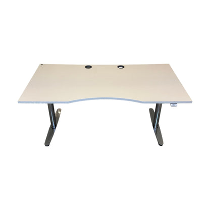 Elektrisk hev/senk skrivebord 160x80 cm, hvit, Martela