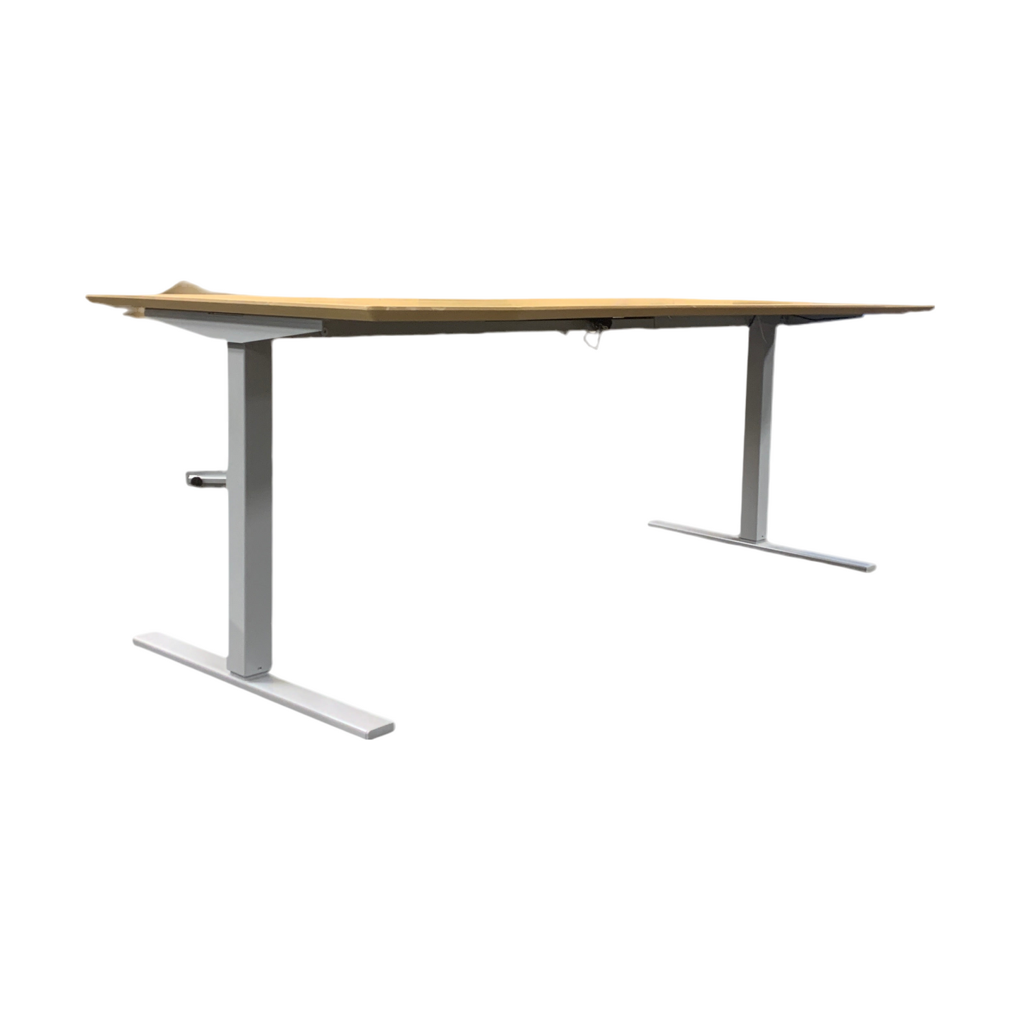 Elektrisk hev/senk skrivebord med magebue, 180cm