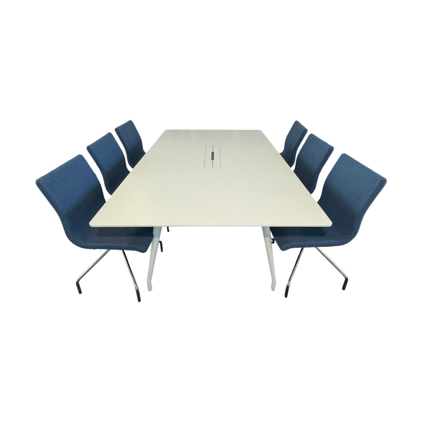 Skandiform Colt møtebord, hvit laminat, 180x120 cm