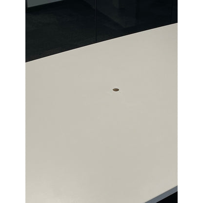 Møtebord, hvit bordplate, 230x90 cm