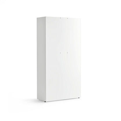 Oppbevaringsskap STYLE, helsveiset, H1900 B1000 D400 mm, hvit/mørk grå