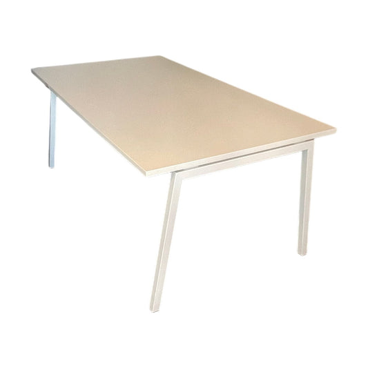 Helhvitt møtebord, 180x100cm