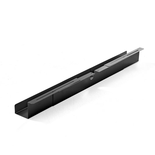 Kabelrenne, justerbar 920-1500x120x115 mm, svart fra AJ Produkter