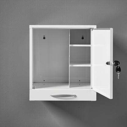 Medisinskap CURE, uttrekkbar skuff, nøkkellås, H455 B400 D300 mm fra AJ Produkter