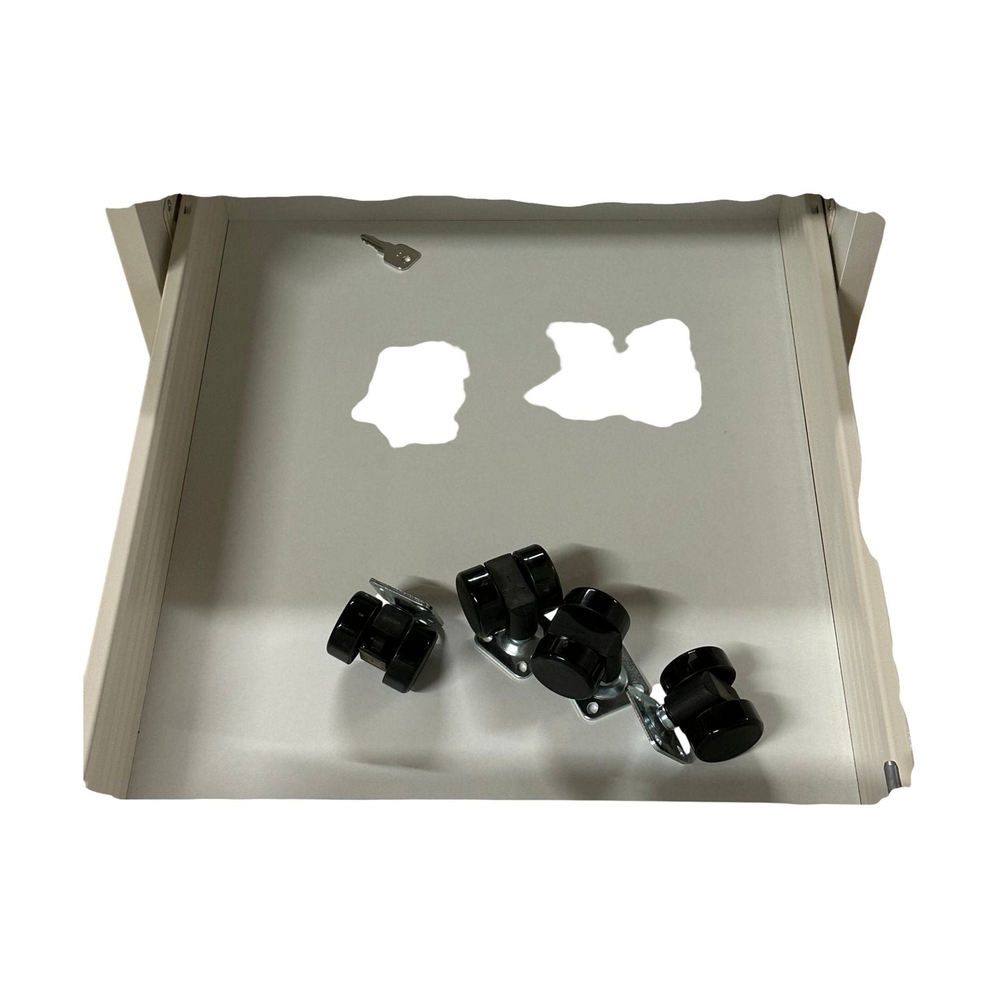 Låsbar skuffeseksjon på hjul fra Narbutas, hvit