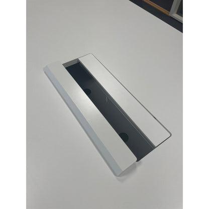 Møtebord, hvit laminat, 260x120 cm