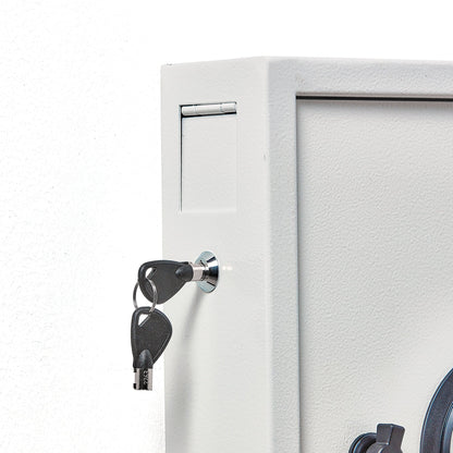 Nøkkelskap MORTON, H450 B300 D100 mm, 48 kroker, kodelås