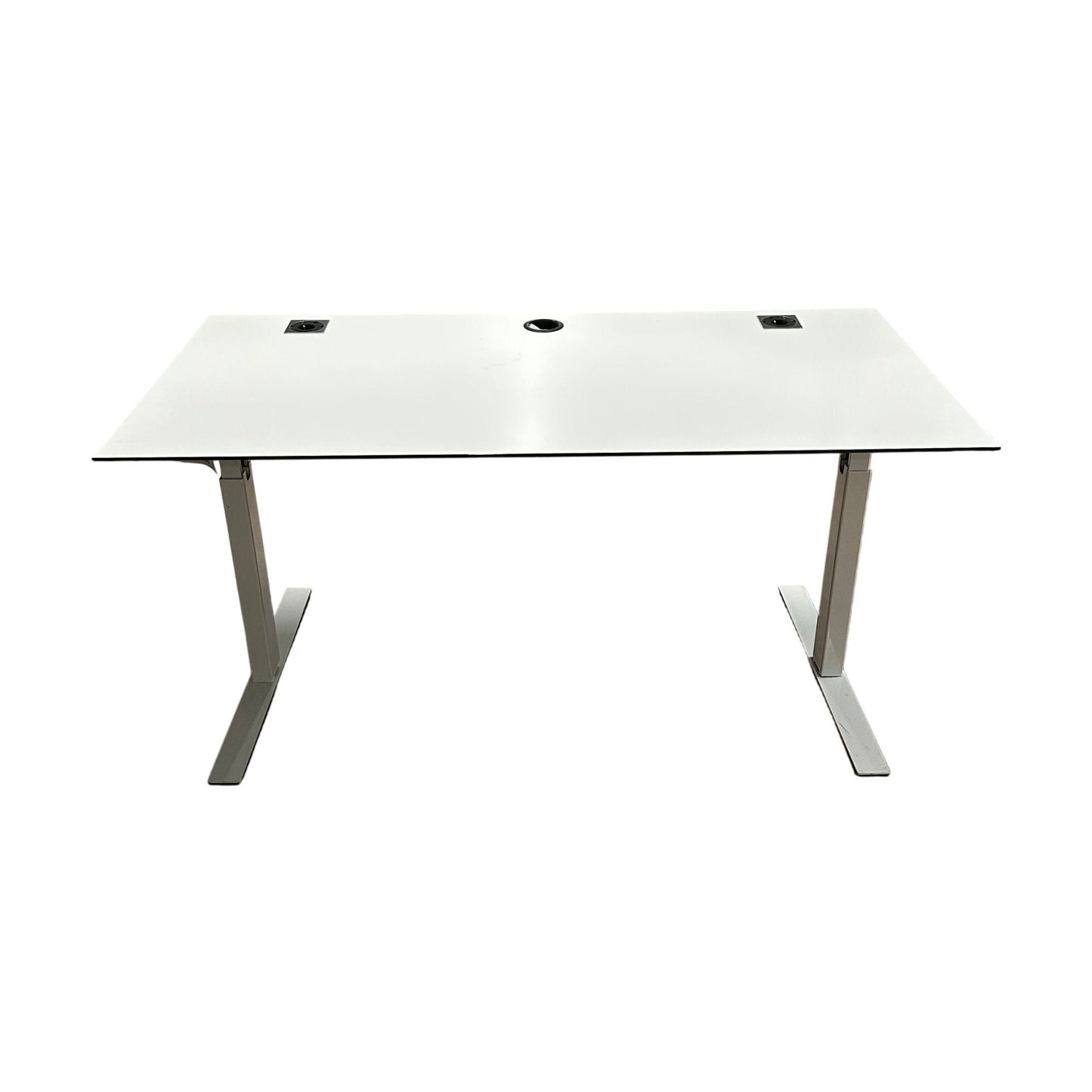 Skrivebord, hvit laminat, 160x80 cm