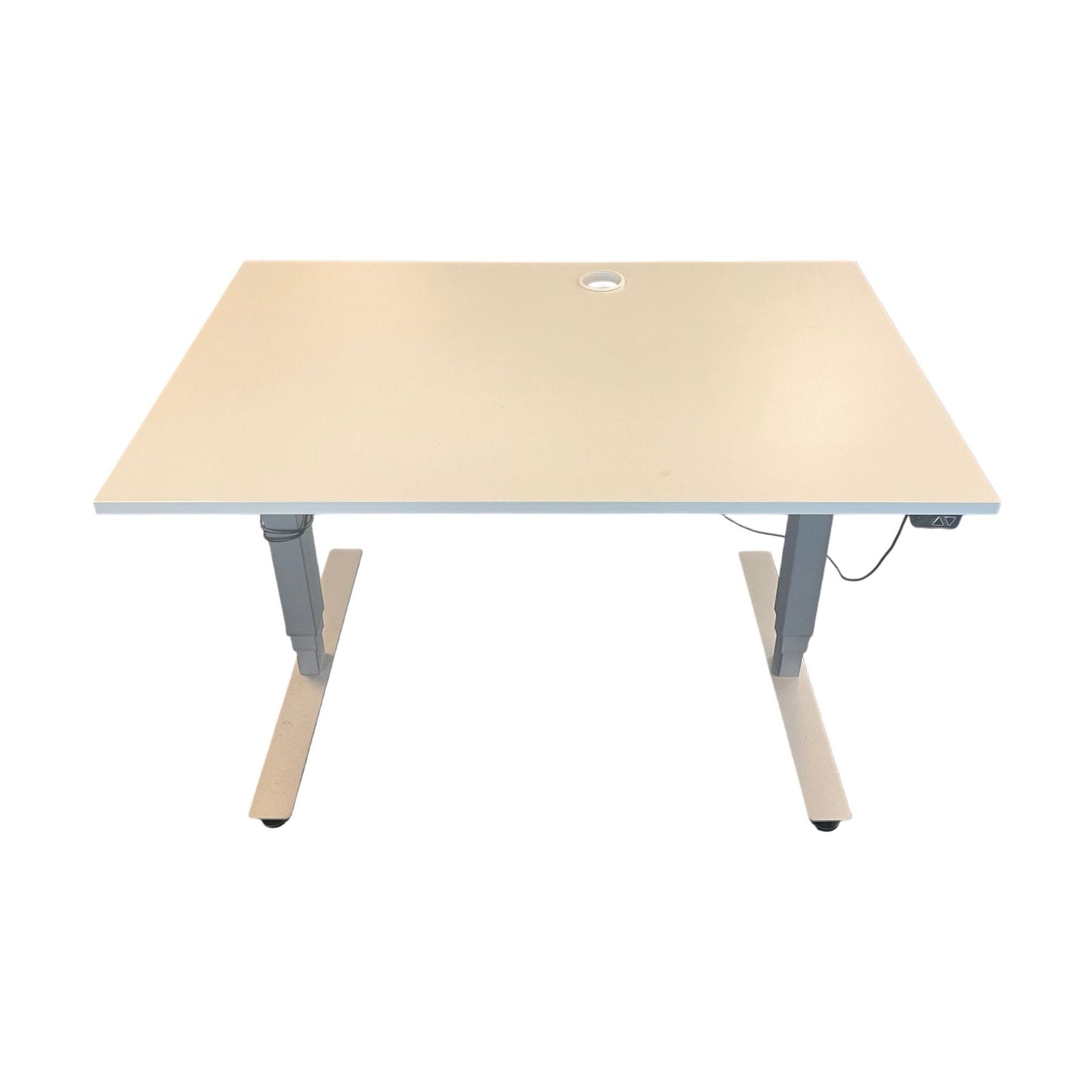 EFG elektrisk hev/senk skrivebord, hvit laminat, 120x80 cm