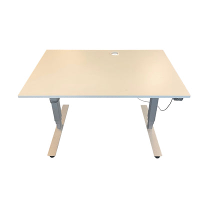 EFG elektrisk hev/senk skrivebord, hvit laminat, 120x80 cm