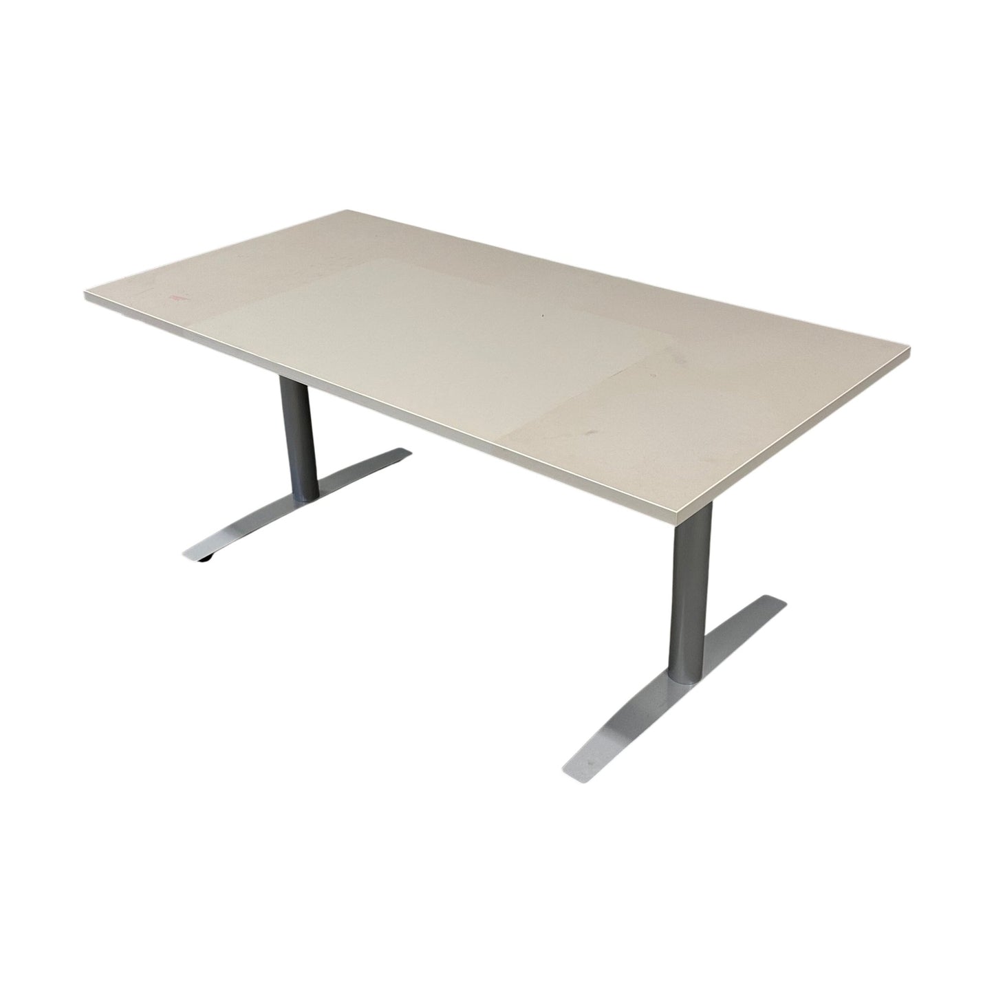 Elektrisk hev/senk skrivebord 160x80 cm, beige