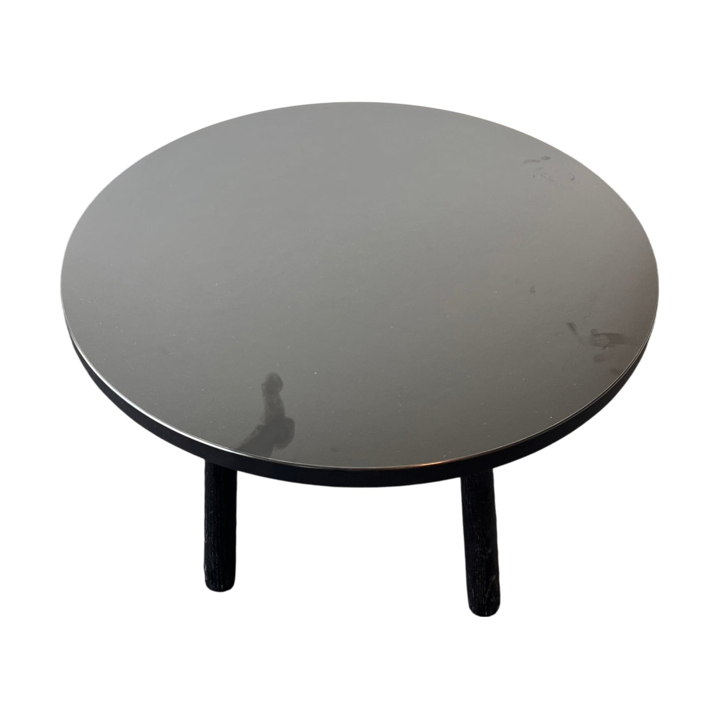 Sidebord i sort treverk, 60x42 cm