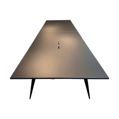 Møtebord fra Edsbyn, sort, 550x150 cm