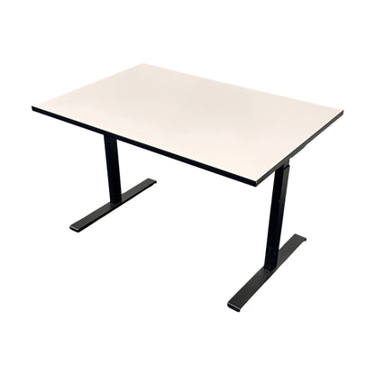 Manuelt hev/senk skrivebord fra Edsbyn, 120x80 cm, hvit