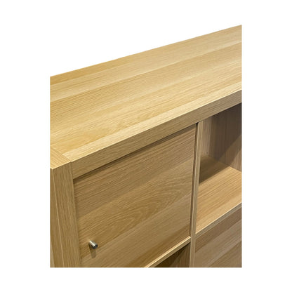 Hylle i hvit eik fra IKEA, Kallax, 77x40x147 cm