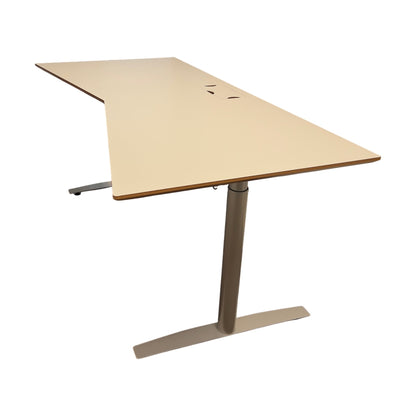 Elektrisk hev/senk skrivebord fra Secundo, grå, 180x90 cm