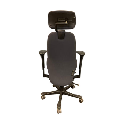 Kinnarps Freefloat kontorstol med nakkestøtte, grå stoff