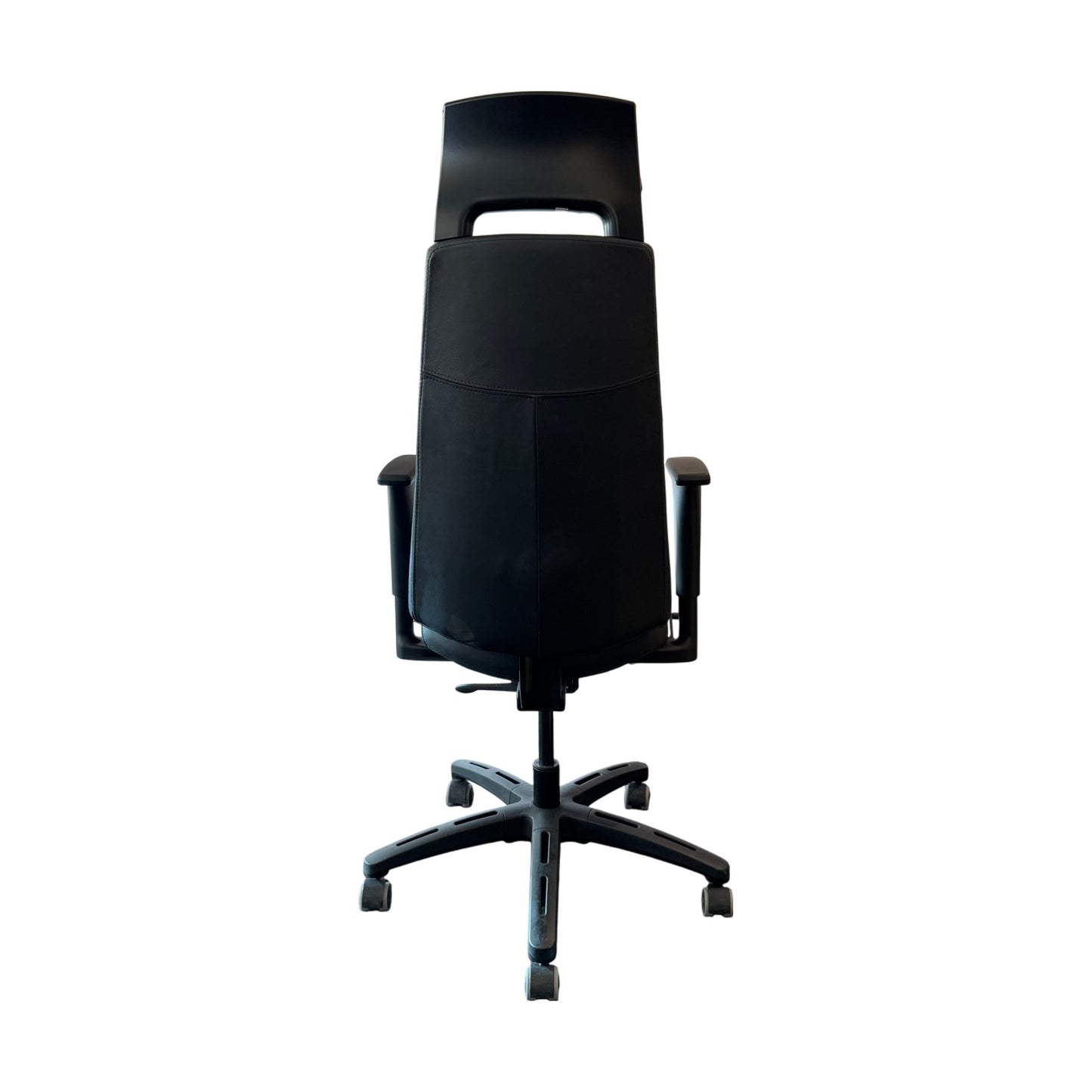 Kontorstol, IKEA Volmar, svart skinn