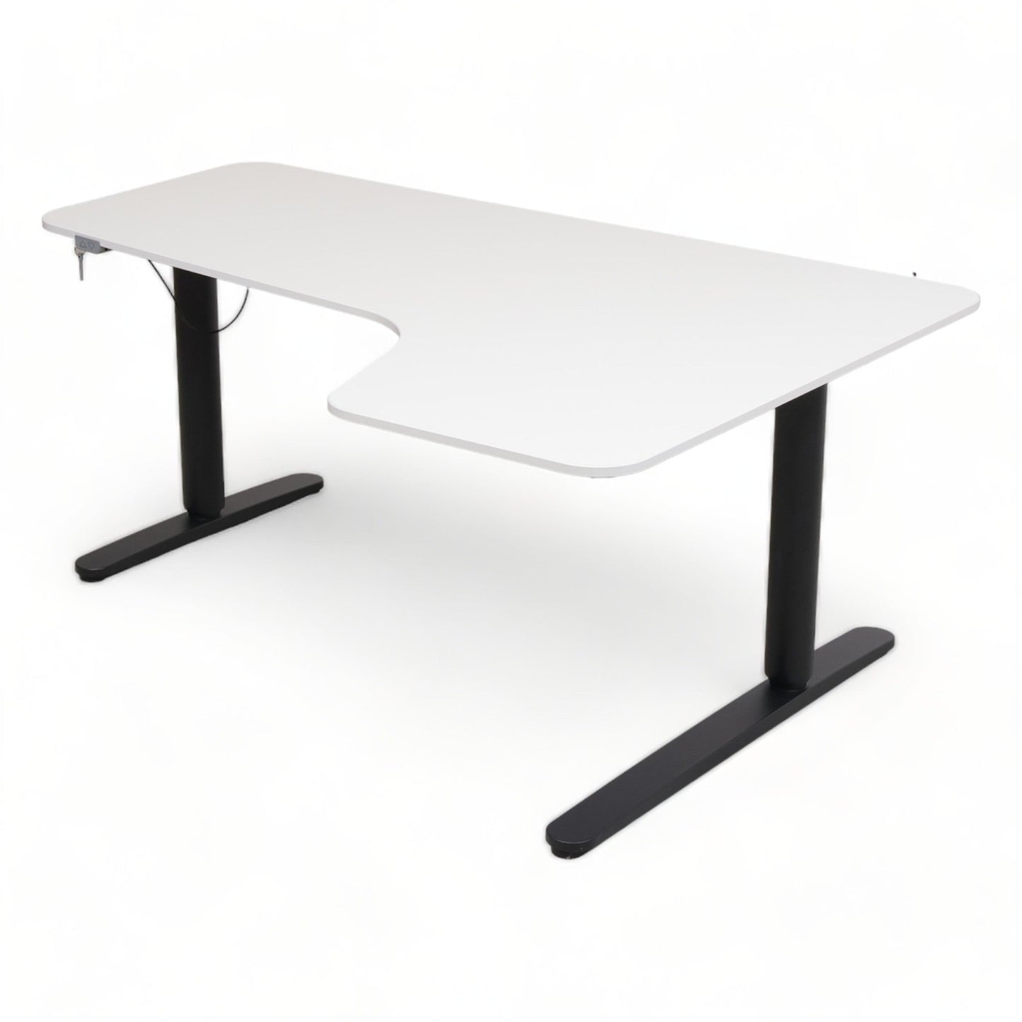 Bekant elektrisk hev/senk skrivebord fra IKEA, hvit, 160x110 cm