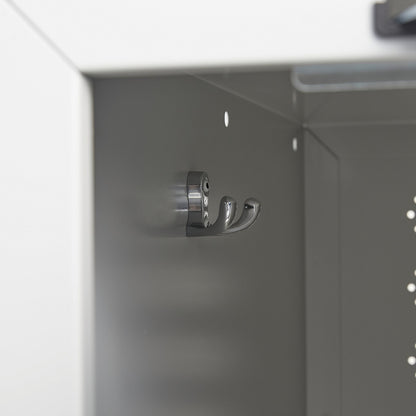 Z-skap CLASSIC, benstativ, 2 seksjoner, 4 dører, H2100 B800 D550 mm, svart