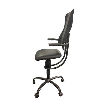 Kontorstol SpinaliS Hacker, svart