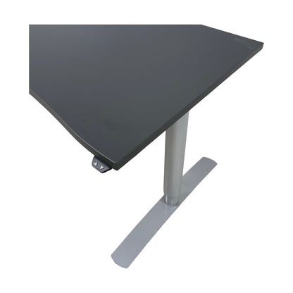 Elektrisk hev/senk skrivebord, sort plate, 160x80 cm