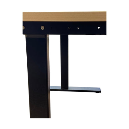 Elektrisk hev/senk skrivebord fra Kontor Konsult, trefarget plate, 120x80 cm