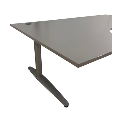 Elektrisk hev/senk skrivebord fra EFG, grå, 200x120 cm