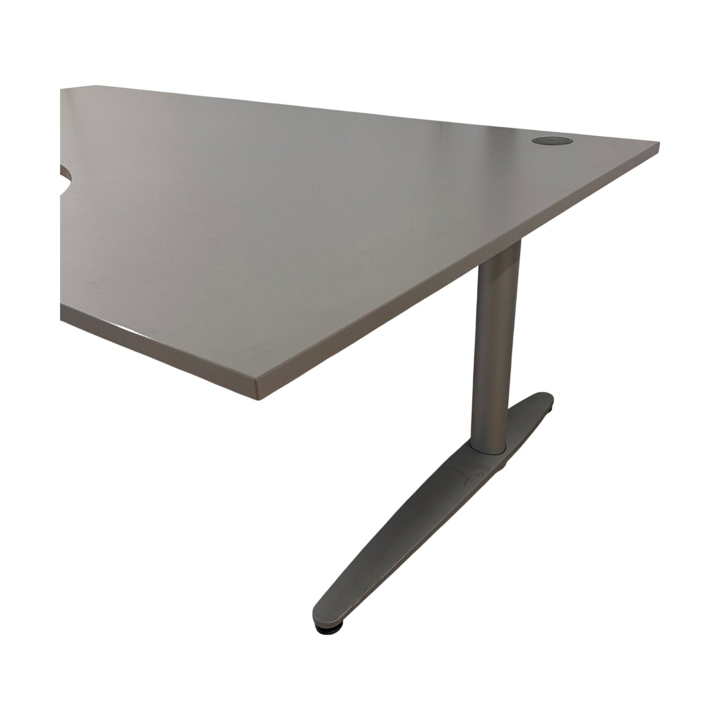 Elektrisk hev/senk skrivebord fra EFG, grå, 200x120 cm