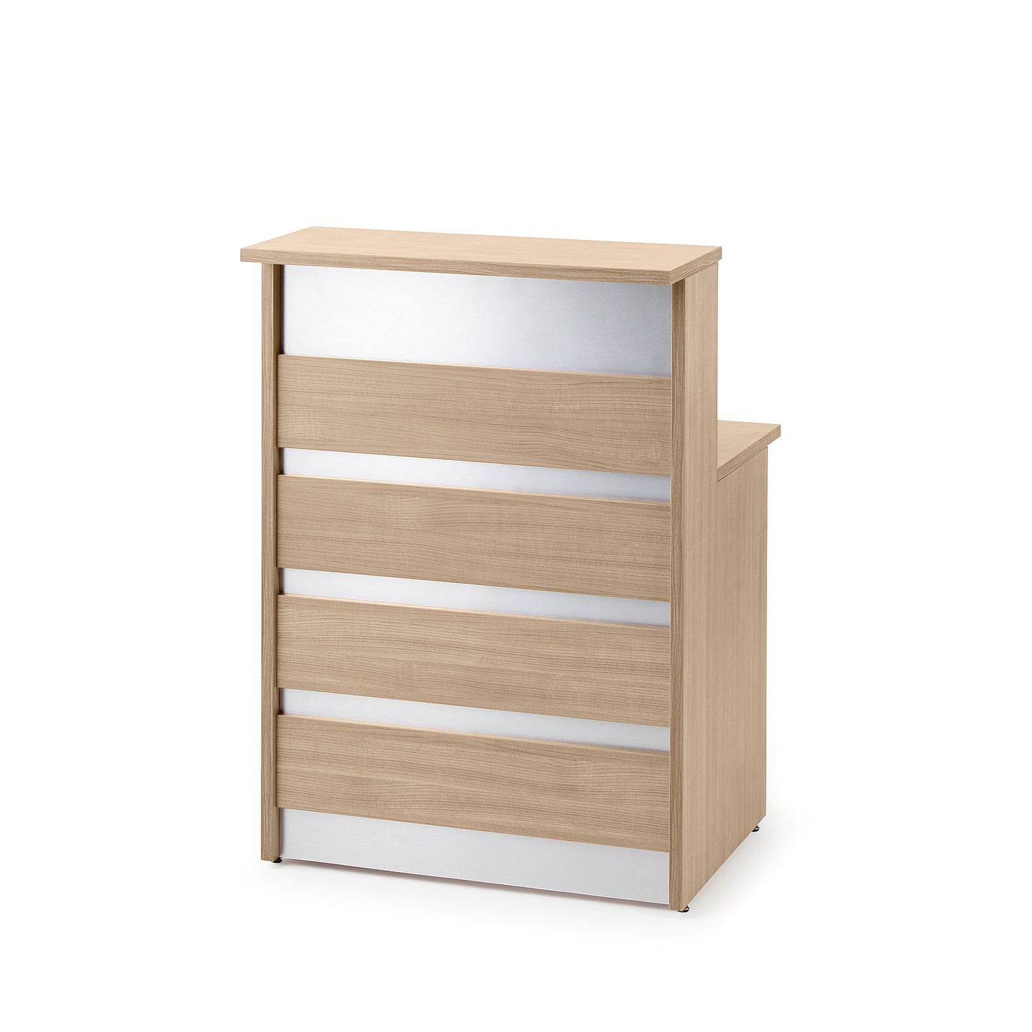 Resepsjonsdisk INVITE fra AJ Produkter, eik, 800x800x1150 mm