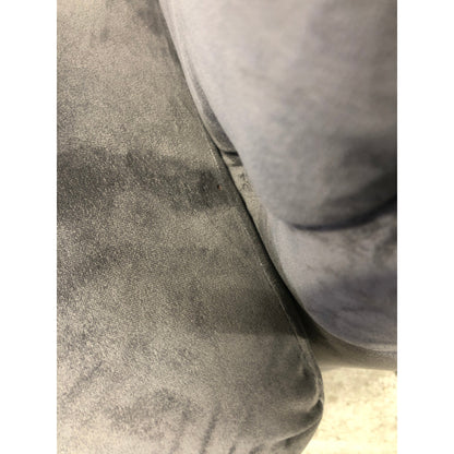 Grå Bella 2-seter sofa fra A-Møbler, velour