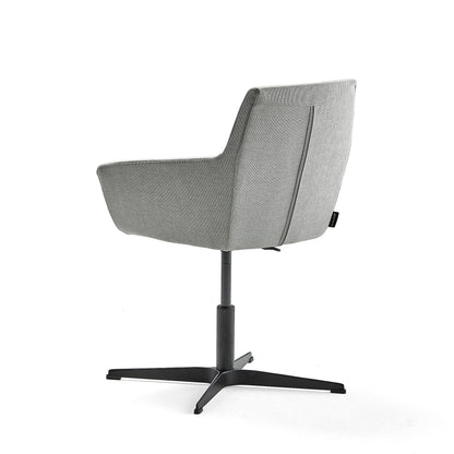 Konferansestol FAIRFIELD fra AJ Produkter, svart/sølvgrå