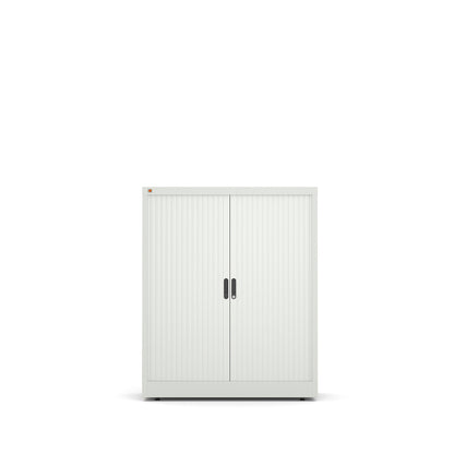 Sjalusiskap STUDIO, H1200 B1000 D420 mm, grå med grå dører