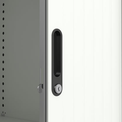 Sjalusiskap STUDIO, H1200 B1000 D420 mm, grå med grå dører