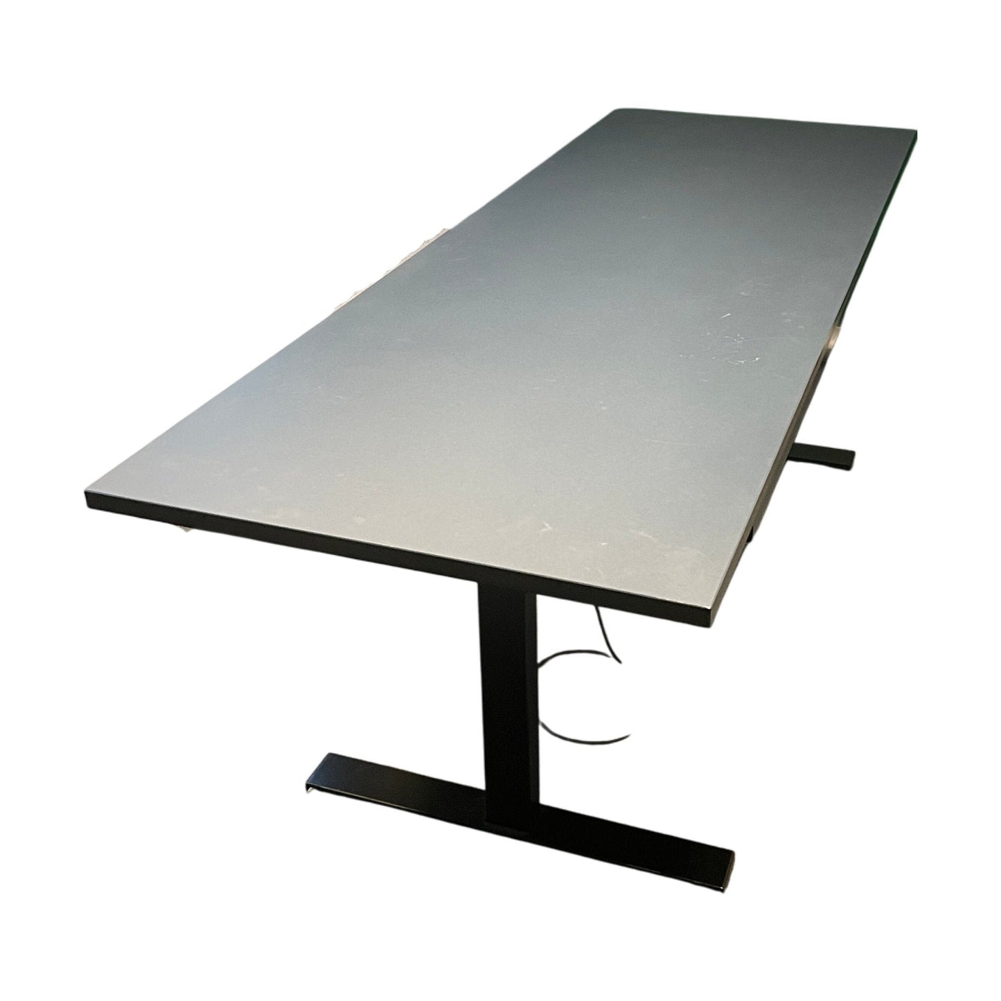 Arbeidsbord fra Linak, mørk grå, 220x80 cm