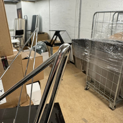 Samtalebord fra Vitra, sort MDF, 100x100 cm