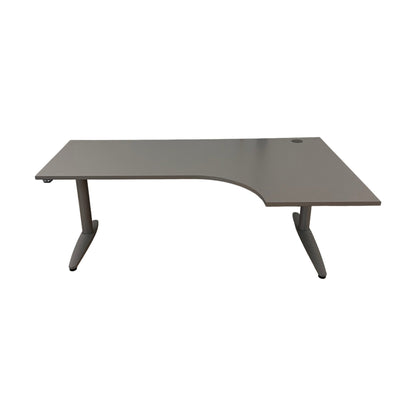 Elektrisk hev/senk skrivebord fra EFG, grå, 200x120 cm