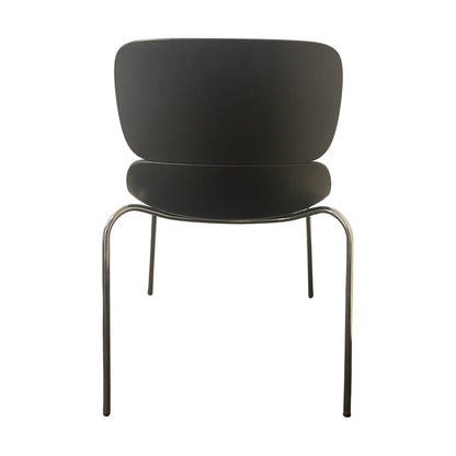 Spisestol, plast, svart