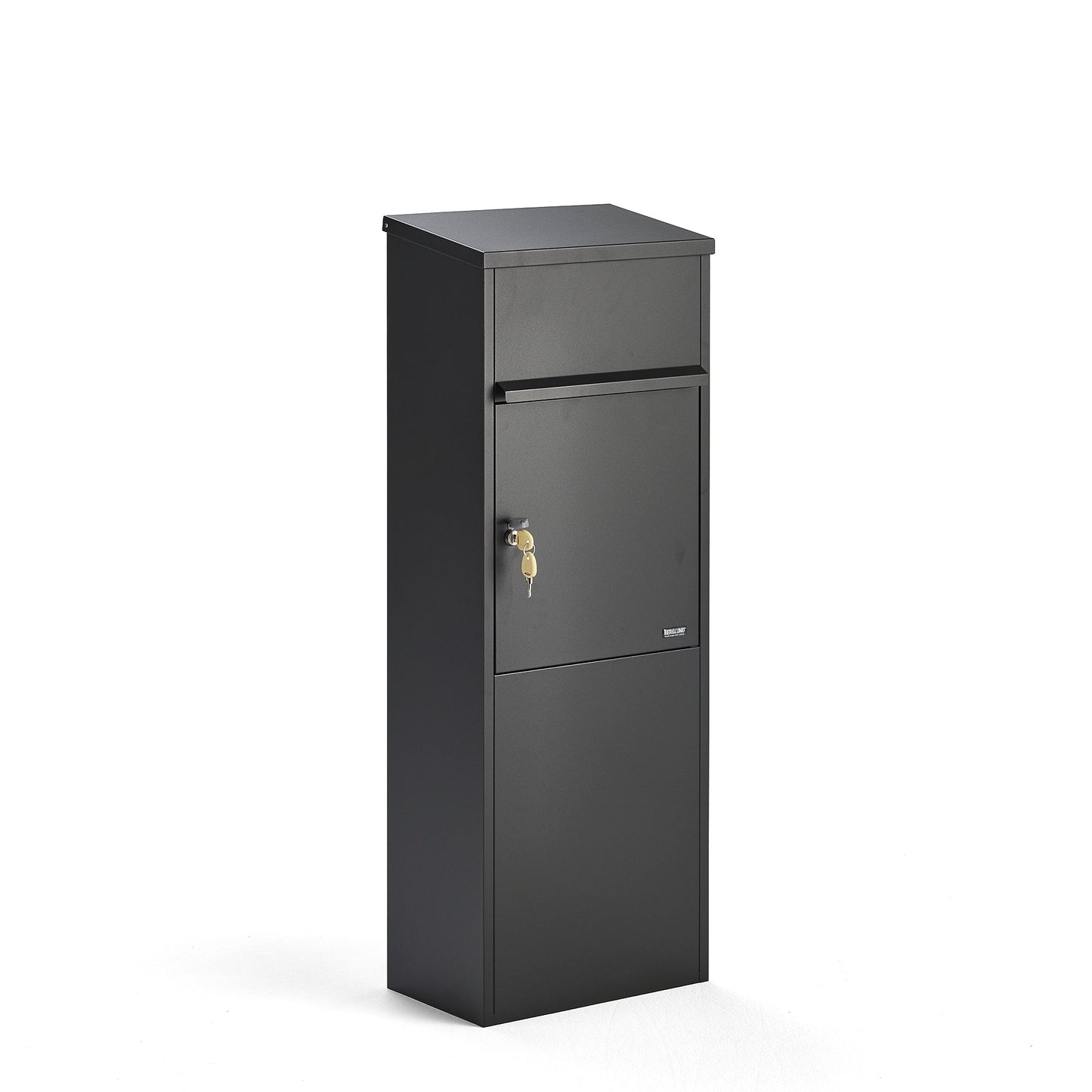 Postkasse PARCEL, svart, H1050 B380 D230 mm