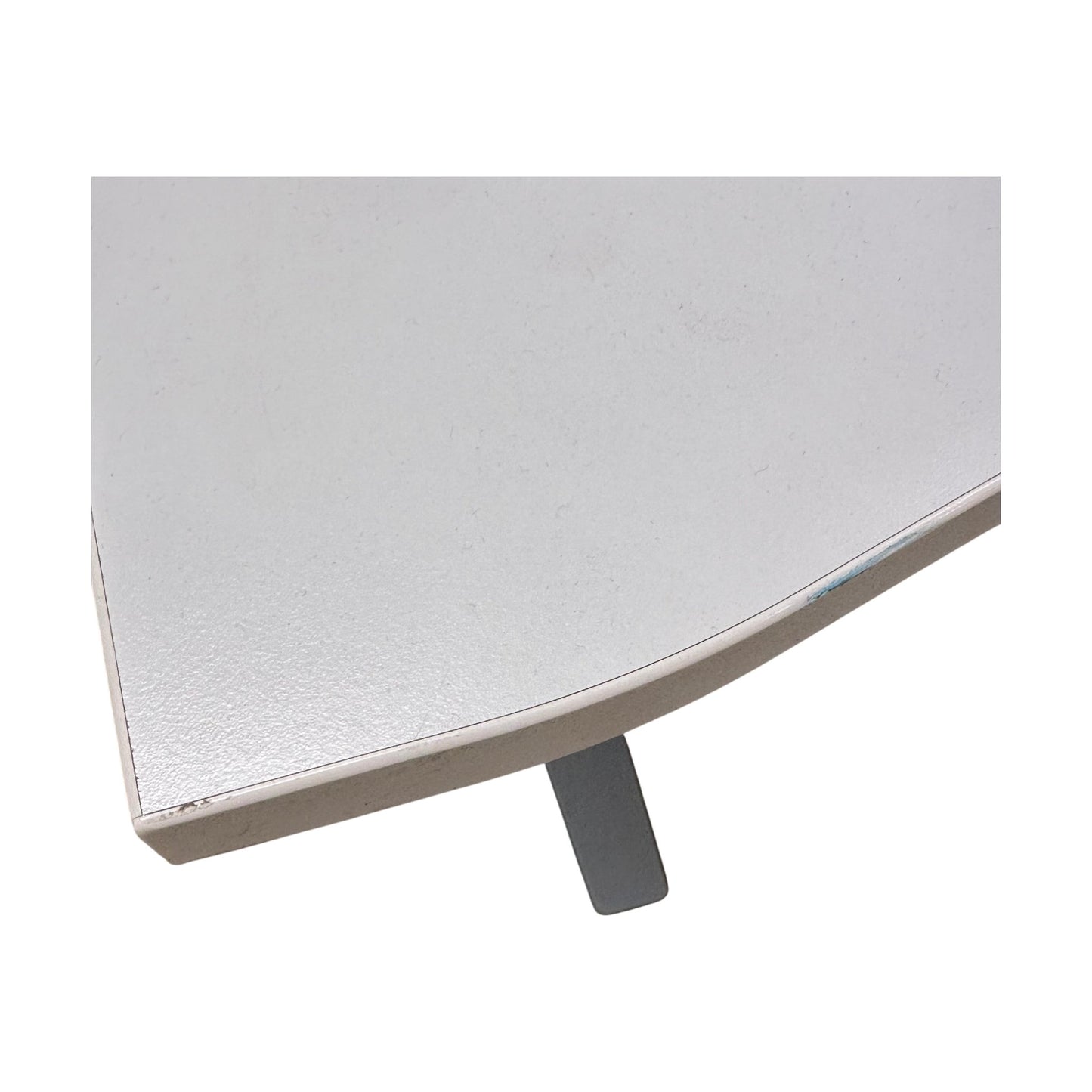 Elektrisk hev/senk skrivebord 140x80 cm, hvit laminat