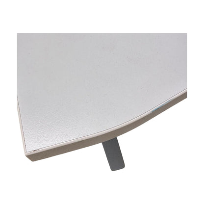 Elektrisk hev/senk skrivebord 140x80 cm, hvit laminat